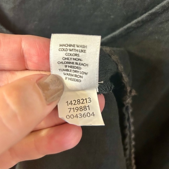 J. Jill Love Linen High Low Black Dress - Picture 8 of 8